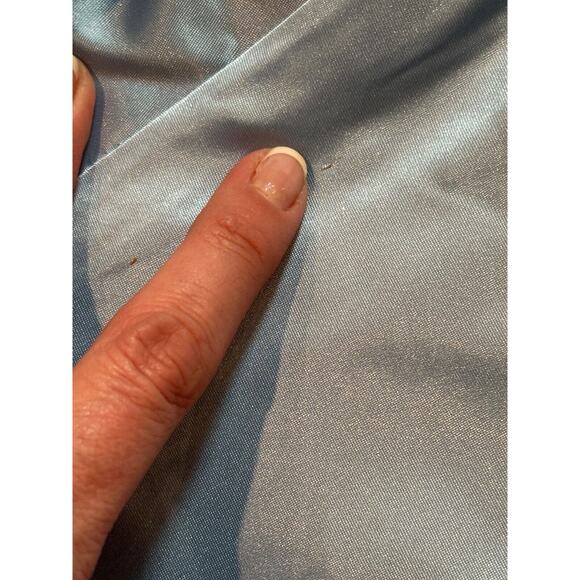 Vtg Varsity Jacket High School Monterey Plainsman Texas Satin Size Medium Blue - Picture 6 of 9